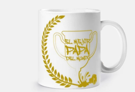Tinta derramada forma Trofeo Papa en Do