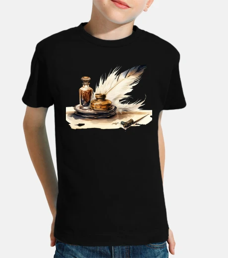 Ropa tintero de plumas de escribano
