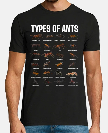 T-shirt tipi di formiche per gli amanti delle f