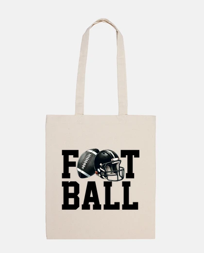 Bolsa tipografía de fútbol americano