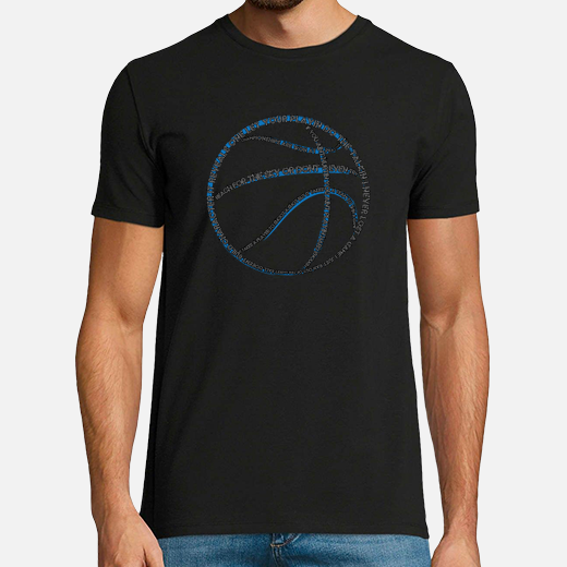 tipografía de baloncesto (negro para hombre)