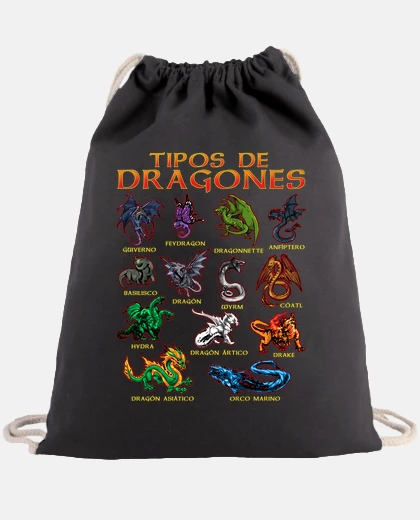Bolsa Tipos de Dragones Juegos de Rol Dragones y Mazmorras RPG