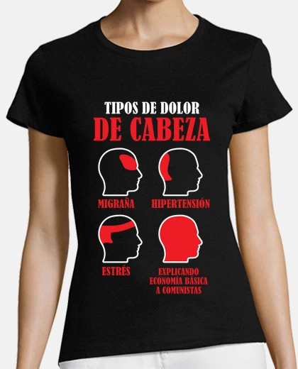 Camiseta Tipos Dolor De Cabeza Economía Básica Comunistas Política