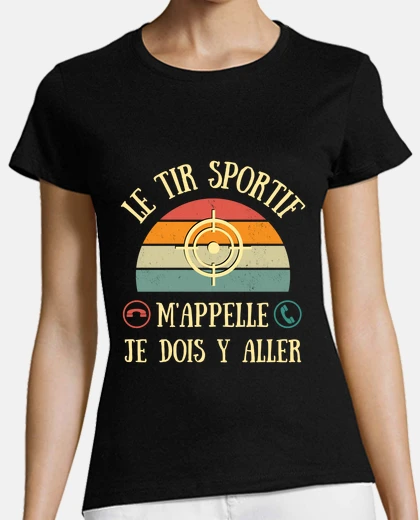 Tee-shirt tir sportif m appelle humour tireur