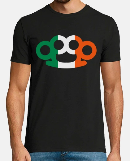 T-shirt tirapugni di bandiera irlandese