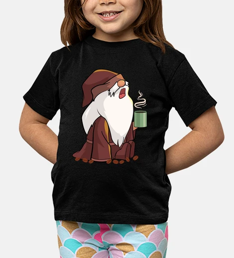 Kids Tired Gnome Coffee Drinker Coffee