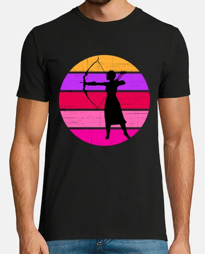 T-shirt tiro con l39arco ragazza retrò donna ar