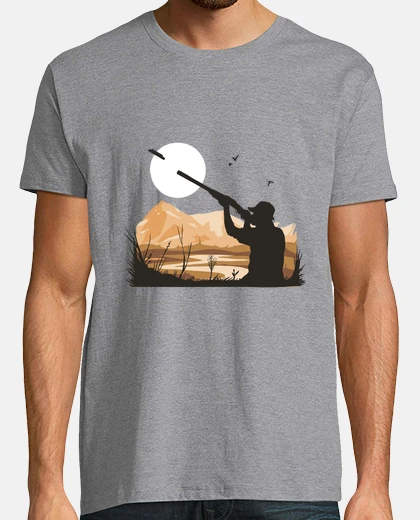 T-shirt tiro pig  cacciatore che spara