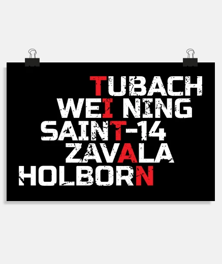 Poster titani famosi
