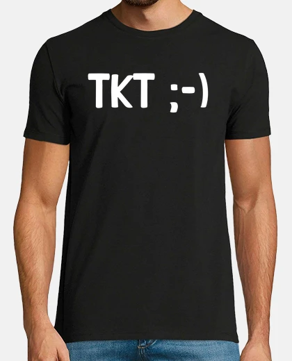 T-shirt tkt abbreviazione di t preoccupato non 