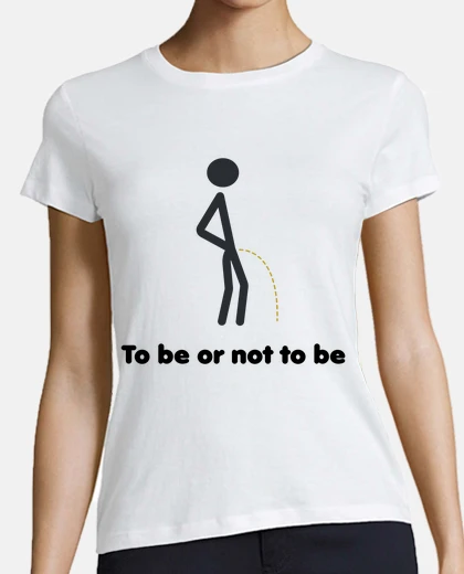 T-shirt to be or not to be sarcasm v-neck man