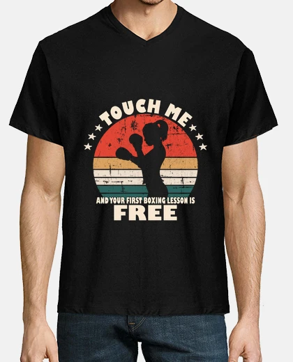 Camiseta tócame y tu primera lección de boxeo