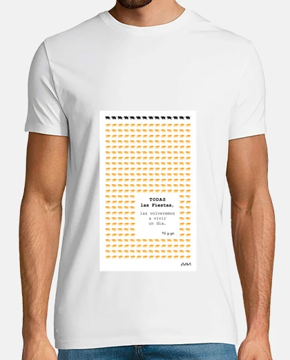 Camiseta Todas las Fiestas V001 Fondo Blanco