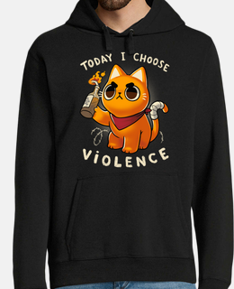 today i choose violence - angry kitty