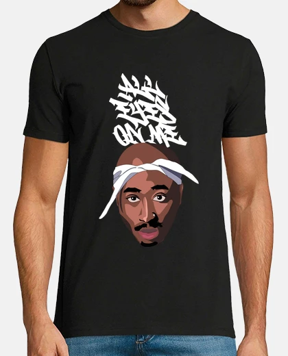 Tee-shirt todos los ojos sobre mi - tupac - hip h