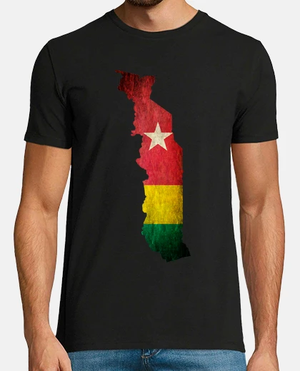 T-shirt togo map flag
