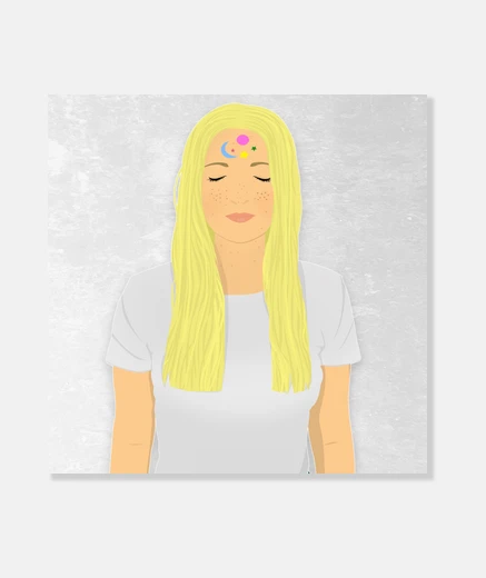 Tableau toile carrée vania zen