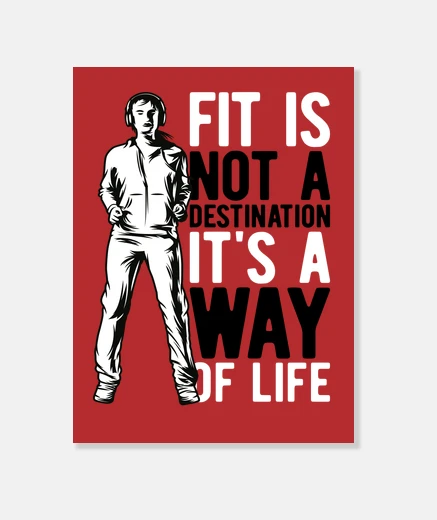 Tableau toile fitness entraînement gym coureur jogging gymnastique sport