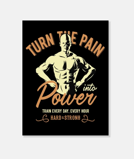 Tableau toile gym workout bodybuilding style rétro gymnastique bodybuilding sport