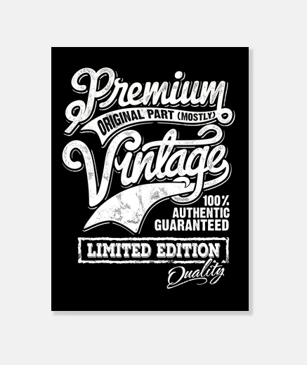 Tableau toile premium vintage pièce originale authentique édition limitée