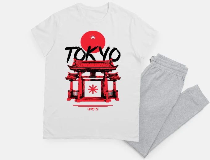 Pyjama tokyo japanese torii arch