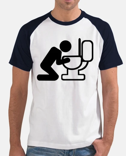 T-shirt toletta di vomito di alcool