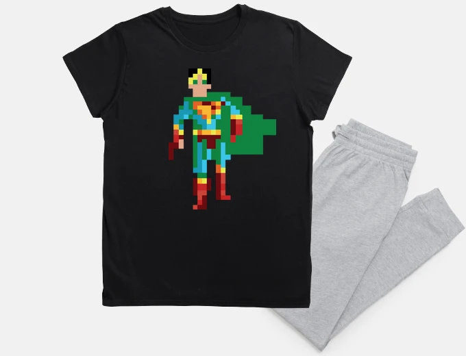 Pyjama tom pixel super hero