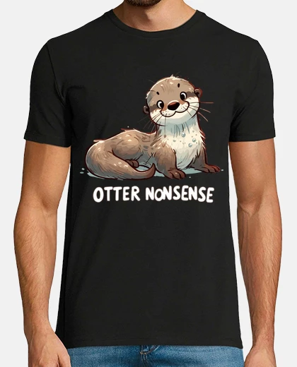 Camiseta Tonterías sobre nutrias esbozadas