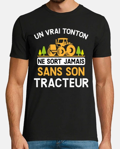 Tee-shirt Tonton Agriculteur Idée Cadeau Fermier