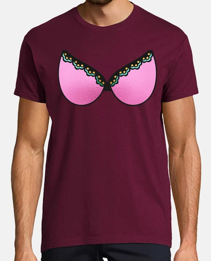 T-shirt top bikini rosa con pizzo lussuoso