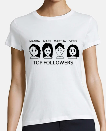 T-shirt top follower donna baseball