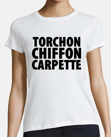 Tee-shirt torchon chiffon carpette