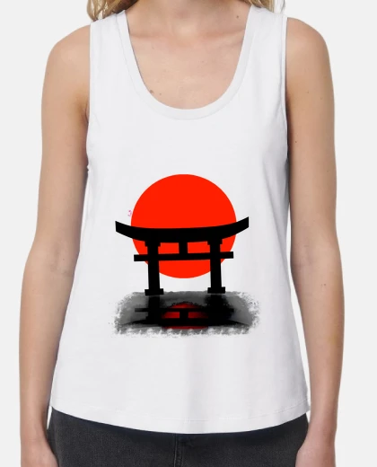 Tee-shirt tori japan. débardeur ample et ample.