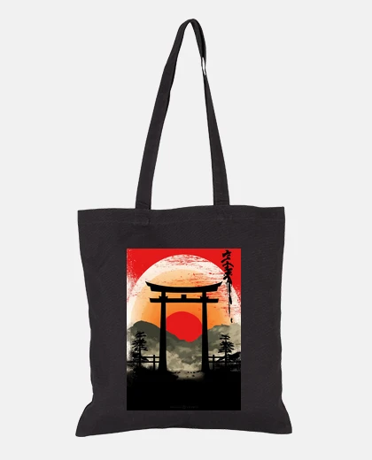 Sac Torii Japon pays du soleil levant sac etudiante livres fourre-tout anniversaire fete 