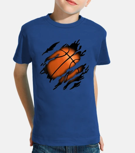 Kids torn t t-shirt ball basketball basketball sport nba basket