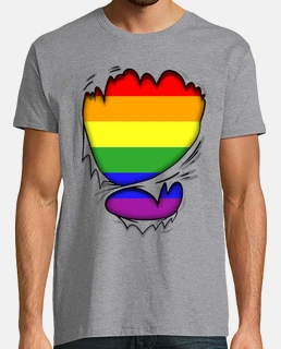 torn gay flag, lgtbi