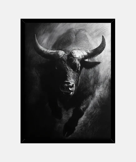 Quadro toro nero morlaco