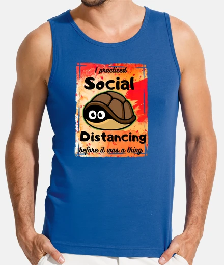Tee-shirt Tortoise practiced social distancing débardeur homme