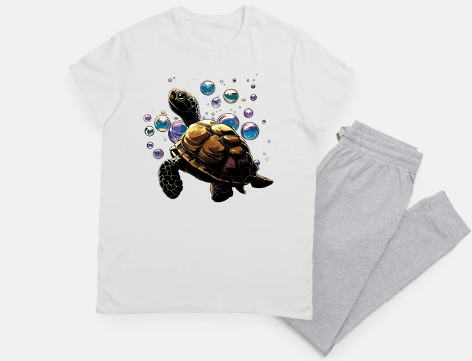 Pyjama tortue de mer mange mes bulles