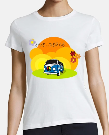 Playera Tostada VW Hippie v.01