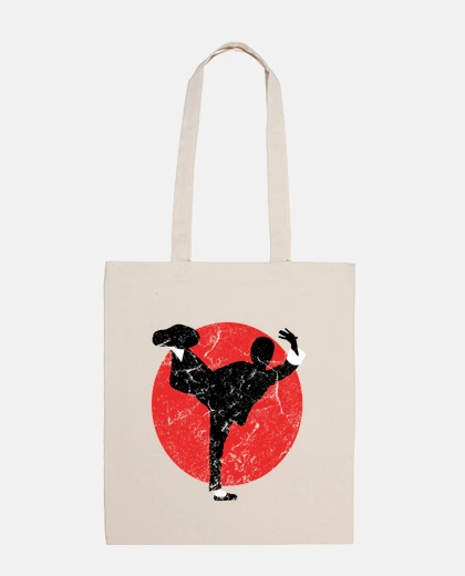 Bag tote bag, bruce high kick cracked