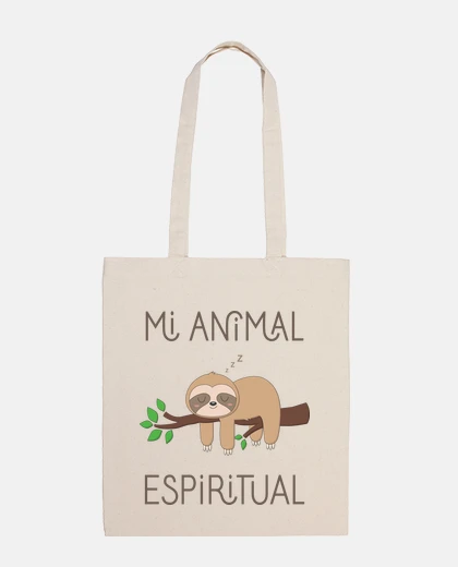 Bolsa Tote Bag Perezoso, Mi Animal Espiritual