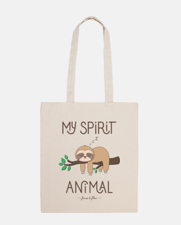 tote bag sloth, my spirit animal