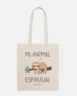 tote bag the sloth is my spirit animal