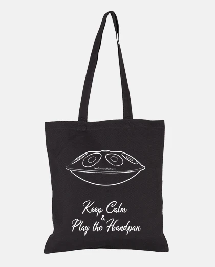 Sac Totebag Keep Calm and Play the Handpan - Blanc
