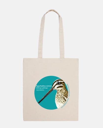 Bag totebag renatured common snipe apple