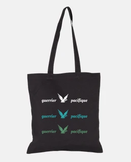 Totebag Guerrier Pacifique - Blanc Bleu Vert
