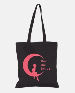 Totebag Oser être Soi - Lune et Fée - Rose