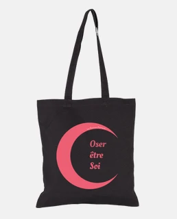 Totebag Oser être Soi - Lune Rose