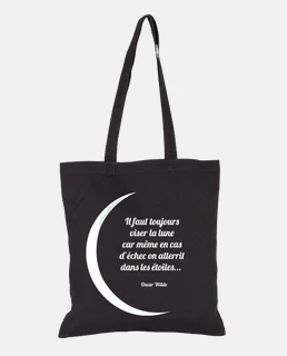 Totebag Viser la Lune - Blanc